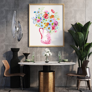 Poster Bouquet fleur sauvage