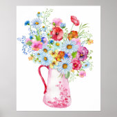 Poster Bouquet fleur sauvage (Devant)