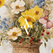 Poster Bouquet fleur sauvage de fleurs peintes à vie mort