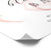 Poster Bouquet Floral Bow Rose (Coin)