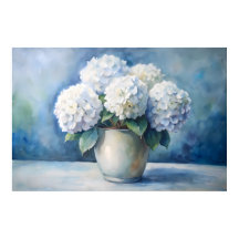 Bouquet Floral Élégant d'Hydrangeas Blancs