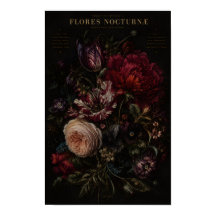 BOUQUET FLORAL VINTAGE ROMANTIQUE SOMBRES