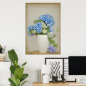 Poster Bouquet Hydrangea (Bureau à domicile)