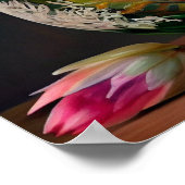 Poster Bouquet King Protea rose Jaune Rouge Beau (Coin)