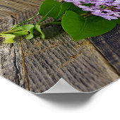 Poster Bouquet Lilac en basket violet (Coin)