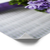 Poster Bouquet nuptial Lavender Crocus (Coin)