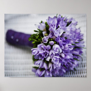 Poster Bouquet nuptial Lavender Crocus