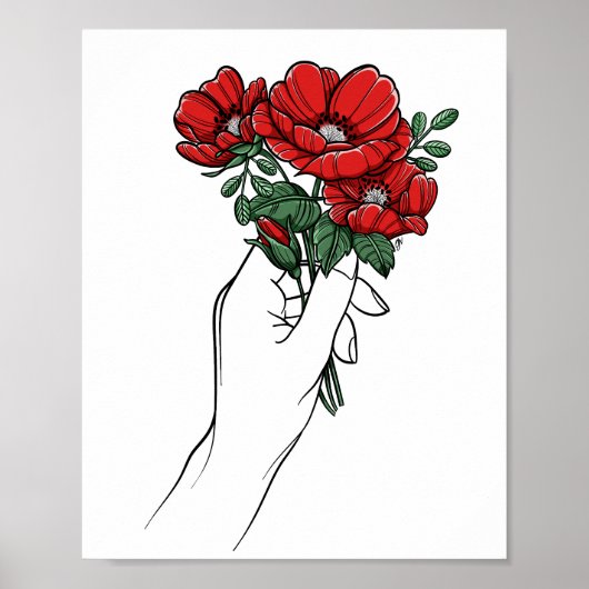 Poster Bouquet Poppy (Devant)