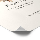 Poster Bouquet Toss Neutre Mariage Information Réception (Coin)