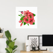Poster Bouquet tropical (Bureau à domicile)