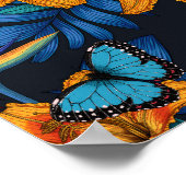 Poster Bouquet tropical (Coin)