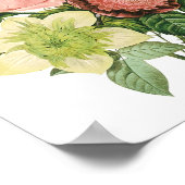 Poster Bouquet Vintage rose (Coin)