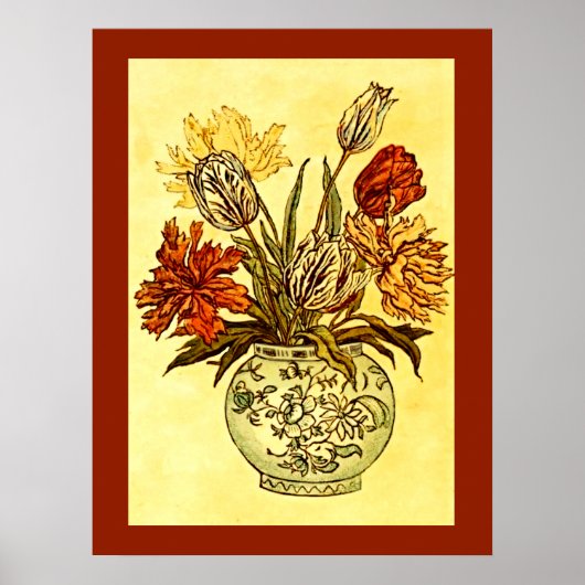 Poster Bouquet Vintage victorien Kate Greenaway (Devant)