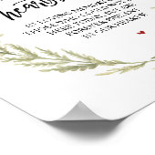 Poster Bouquets de forêt pour toujours dans notre panneau (Coin)