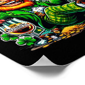Poster Bourbon et cigares de la Saint-Patrick du Leprecha (Coin)