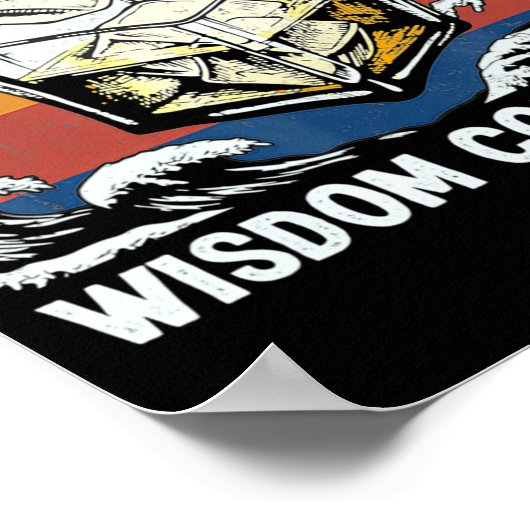 Poster Bourbon Goes In Wisdom Comes Out 1970s Retro (Coin)