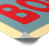 Poster Bourbon St New Orleans Quartier français (Coin)