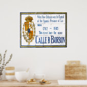 Poster Bourbon St Tile Mural (Cuisine)
