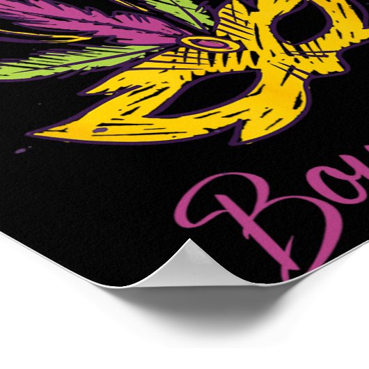 Poster Bourbon Street French Quarter New Orleans Mardi Gr (Coin)