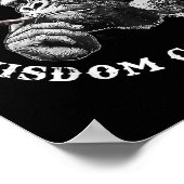 Poster Bourbon Va Dans La Sagesse Vient De Monkey Whiskey (Coin)