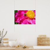 Poster Bourdon et pivoine (Cuisine)