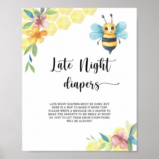 Poster Bourdon \ Jeu de couches tard la nuit (Devant)