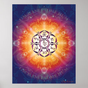 Poster Bourdonnement de l'OM Mani Padme