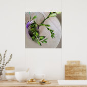Poster bourgeons de frénésie violette (Cuisine)