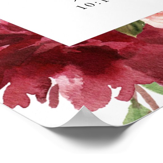 Poster Bourgogne bienvenue ordre des événements Signal ma (Coin)