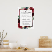 Poster Bourgogne bienvenue ordre des événements Signal ma (Cuisine)