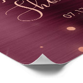 Poster Bourgogne et Fête des mariées d'or Rose (Coin)