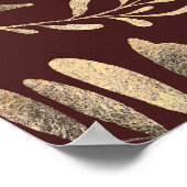 Poster Bourgogne et Mariage de automne d'or Bienvenue (Coin)