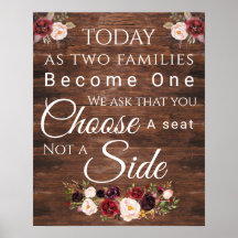 Bourgogne Floral Choisissez un siège