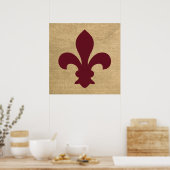 Poster Bourgogne Parisienne Moods Fleur de Lys (Cuisine)