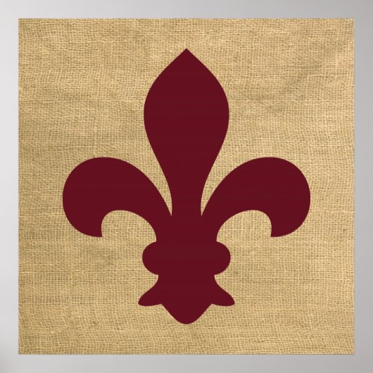 Poster Bourgogne Parisienne Moods Fleur de Lys (Devant)