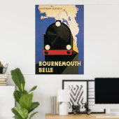 Poster Bournemouth Belle (Bureau à domicile)