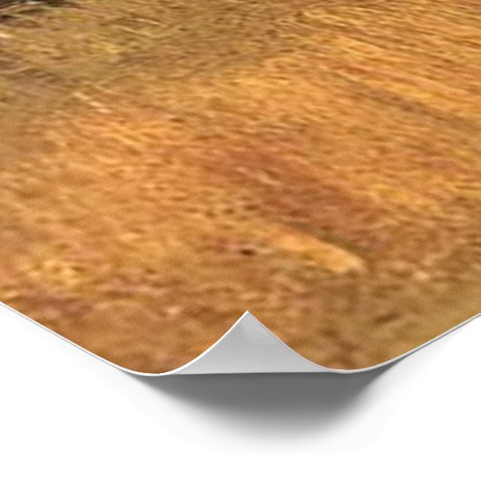 Poster Bourses de blé dans un champ, van Gogh (Coin)