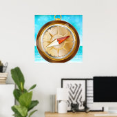Poster Boussole (Bureau à domicile)