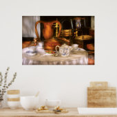 Poster Bouteille - Avoir du thé - set de thé chinois (Cuisine)