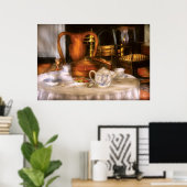 Poster Bouteille - Avoir du thé - set de thé chinois (Bureau à domicile)