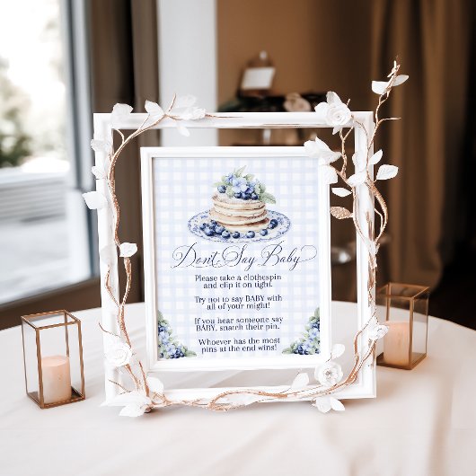 Poster Bouteille Blueberry Pancake Baby Brunch