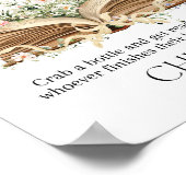 Poster Bouteille Chug Jeu Nouveau chapitre thème du livre (Coin)