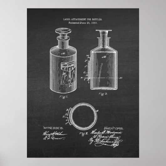 Poster Bouteille d'apothèque Décor de pharmacie Imprimer  (Devant)