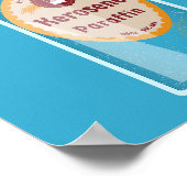 Poster Bouteille de kérosène Paraffine (Coin)