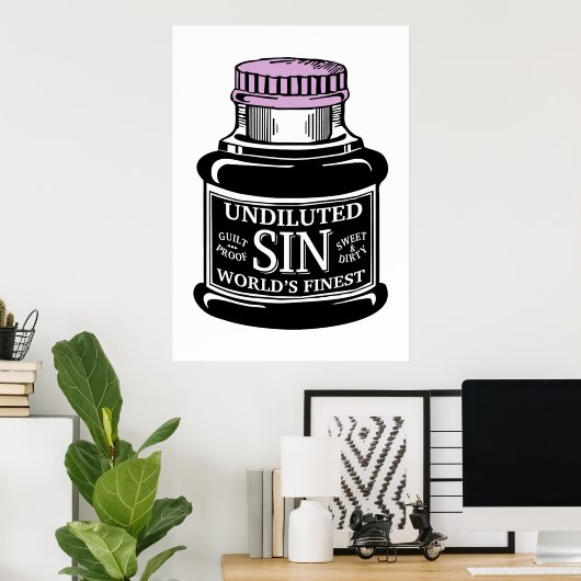 Poster Bouteille de l'affiche de Sin (Bureau à domicile)