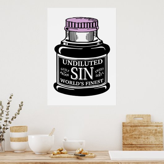 Poster Bouteille de l'affiche de Sin (Cuisine)