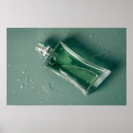 Poster Bouteille de parfum de mode (Devant)
