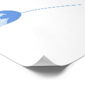 Poster Bouteille de parfum motif sans soudure et texte aq (Coin)