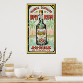 Poster Bouteille de rhum (Cuisine)