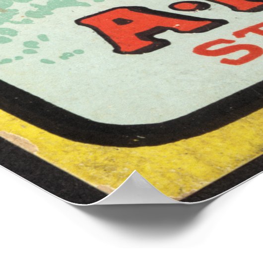 Poster Bouteille de rhum (Coin)